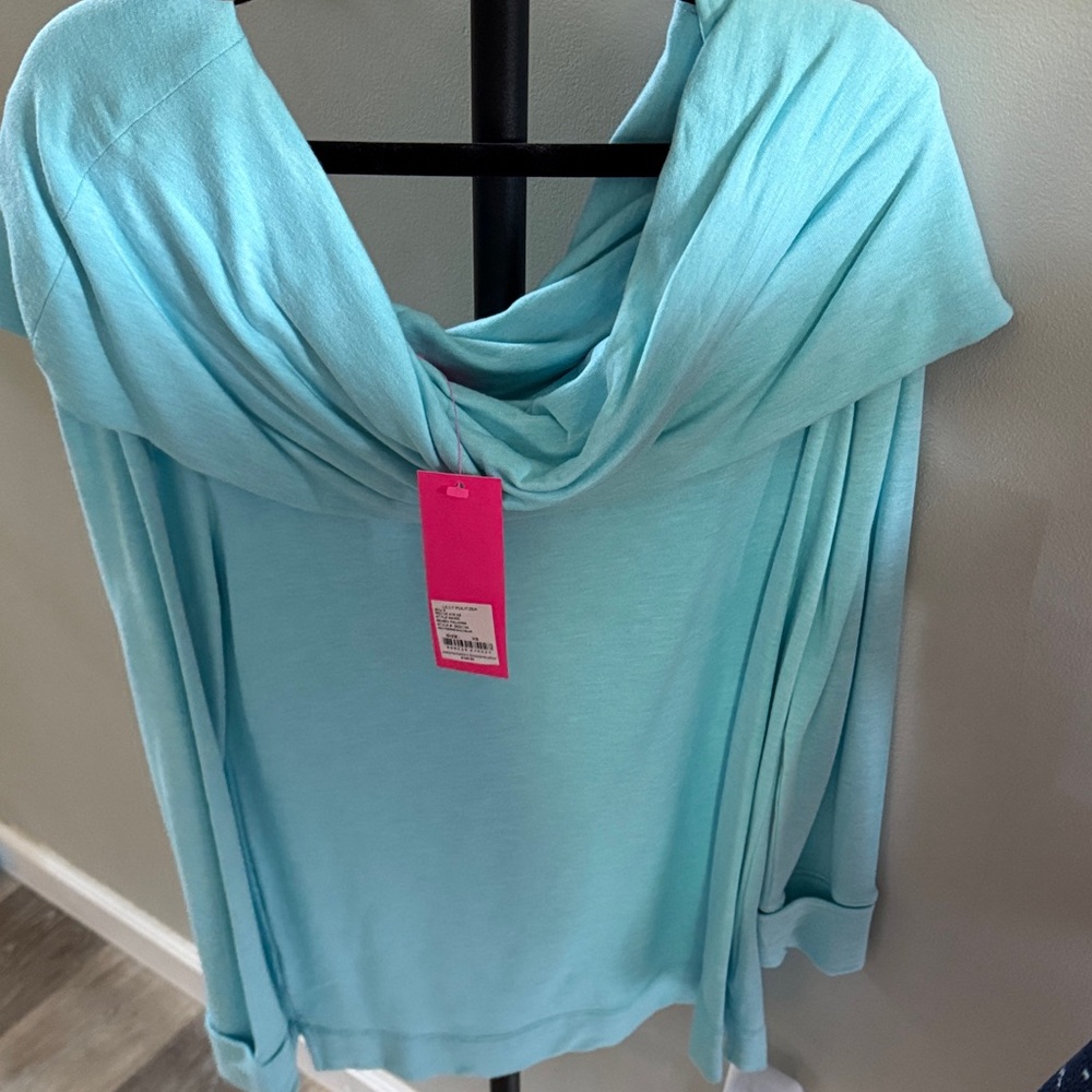 Lilly Pulitzer Heathered Bali Blue Pullover